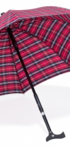 우산 트윈 - 카로 디자인 레드 / 블루 (3033)